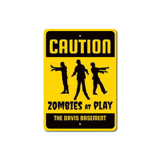 Caution Zombie Sign