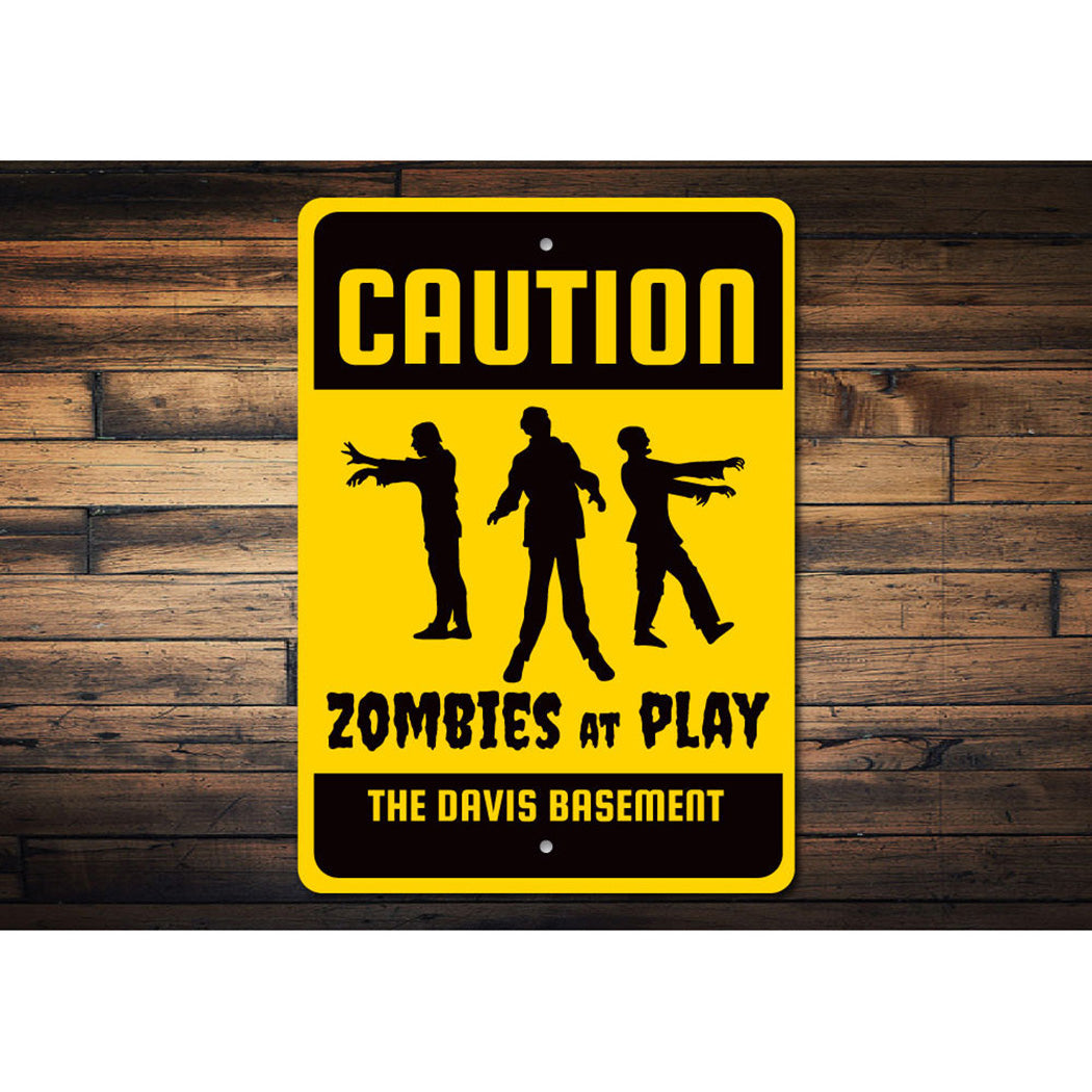 Caution Zombie Sign