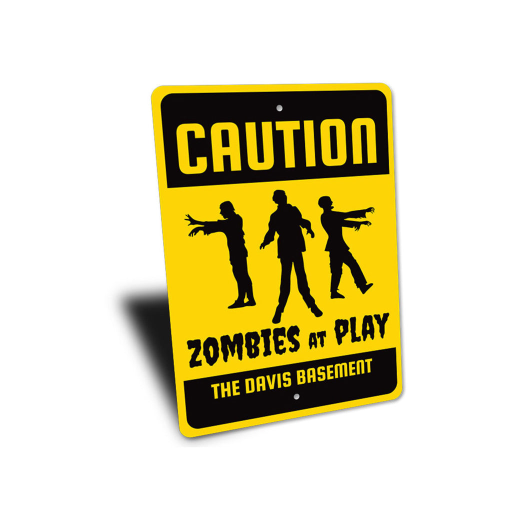 Caution Zombie Sign