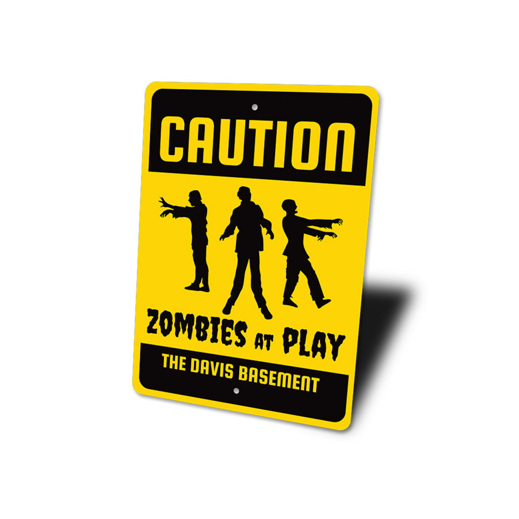 Caution Zombie Sign