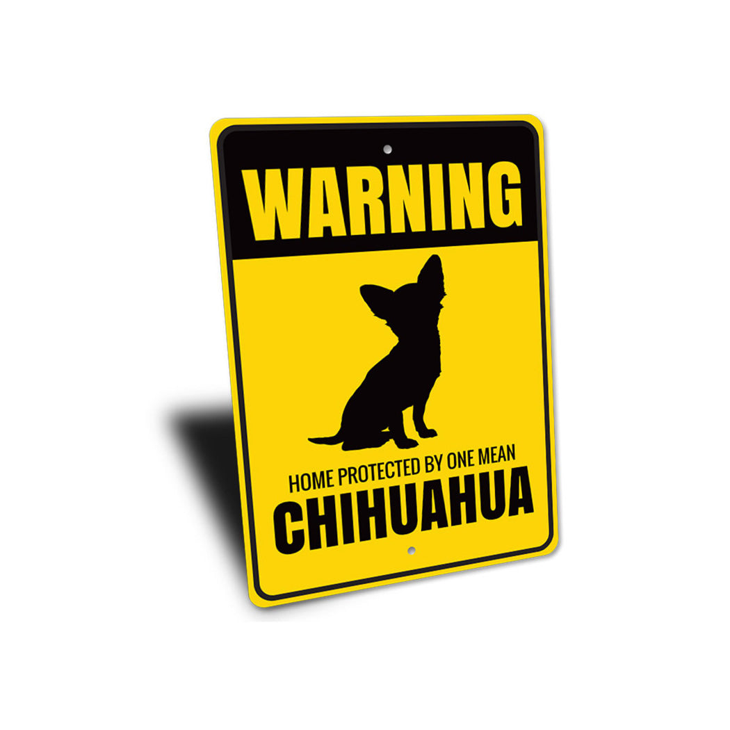 Chihuahua Warning Sign