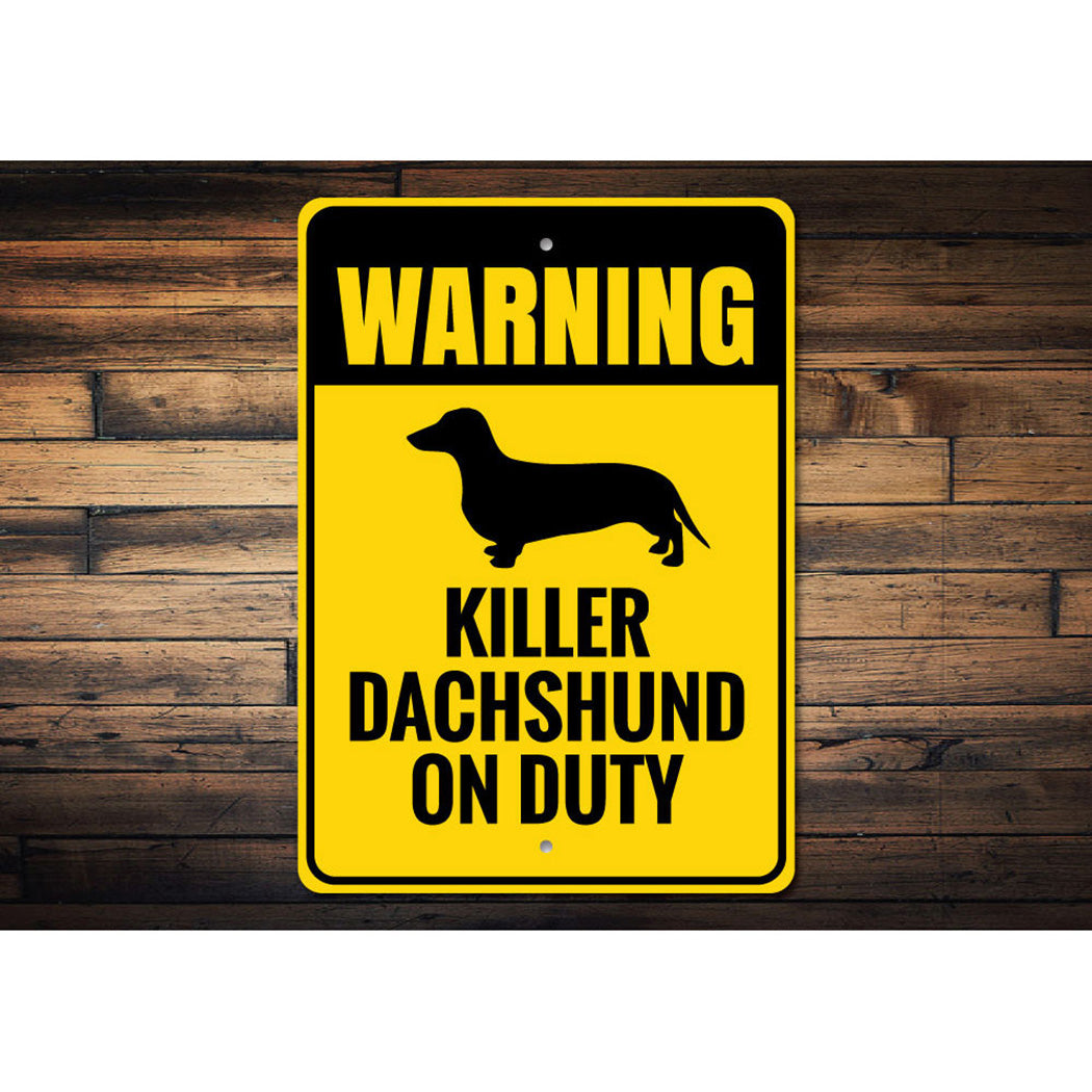 Dachshund Warning Sign