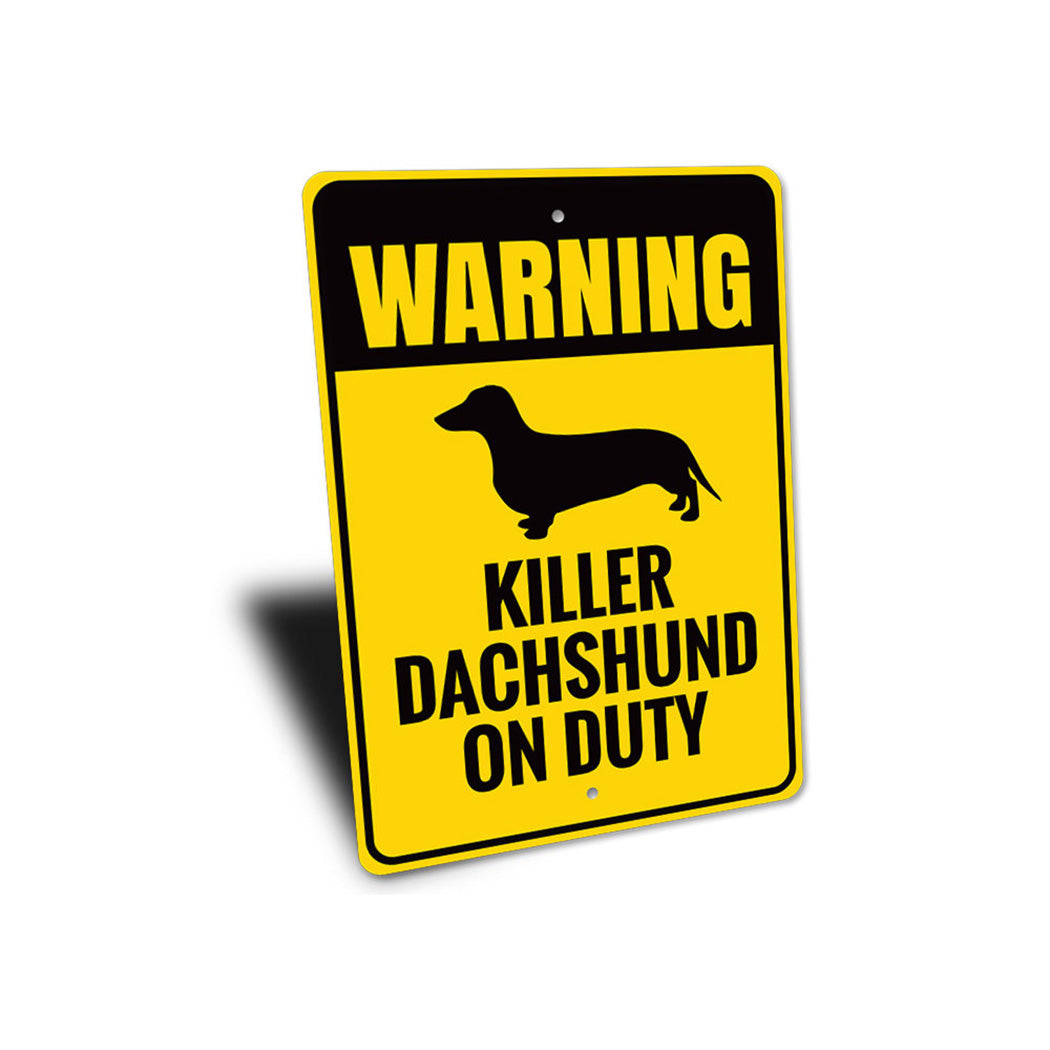 Dachshund Warning Sign