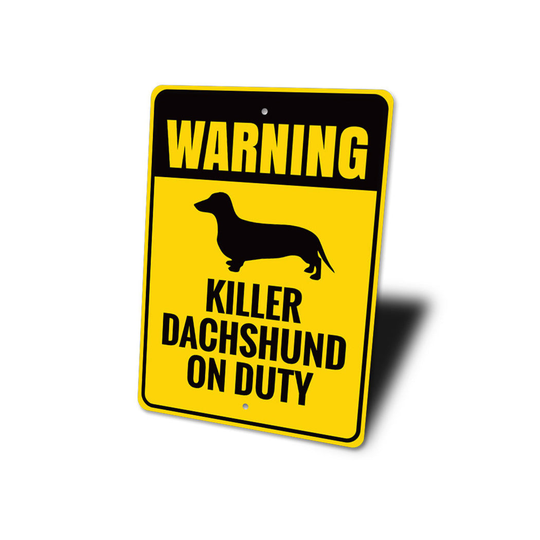 Dachshund Warning Sign