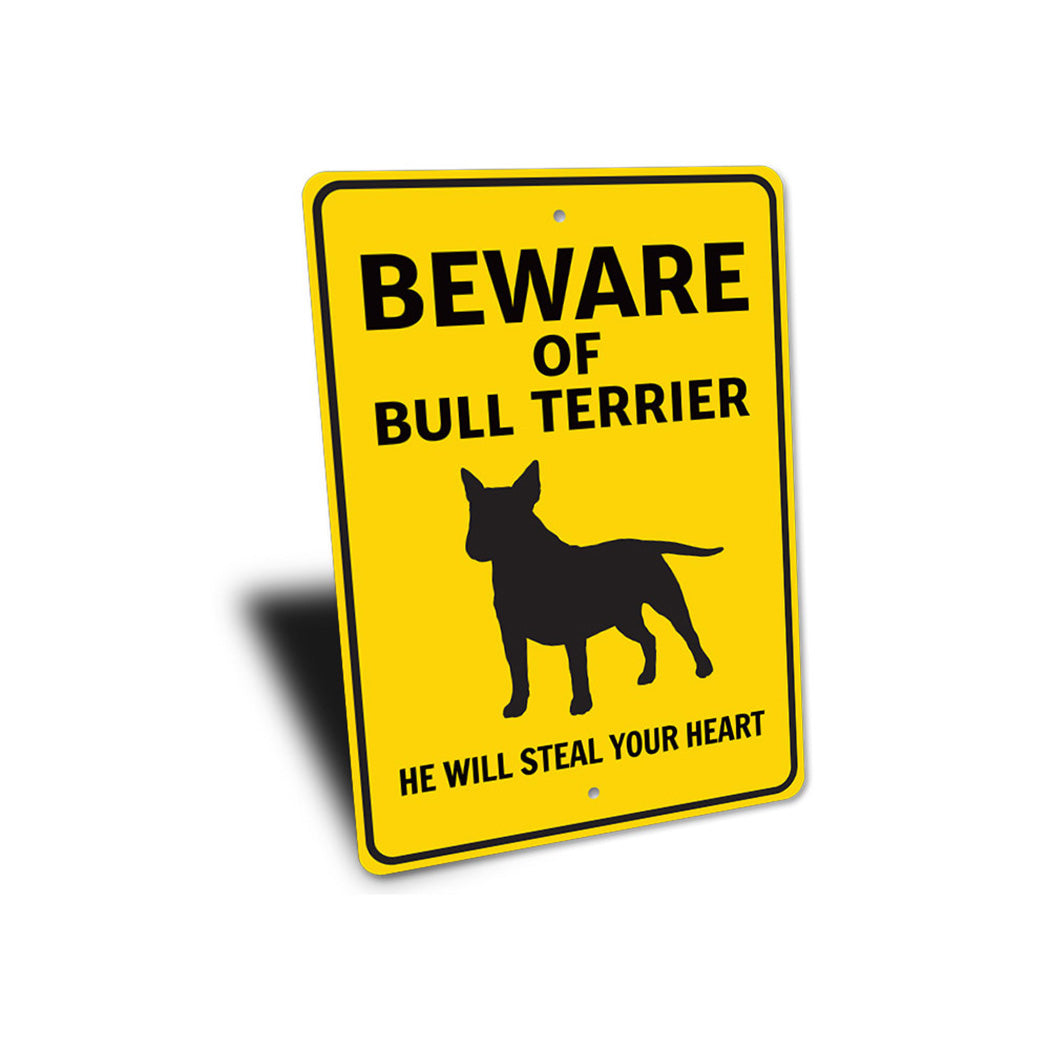 Bull Terrier Beware Sign