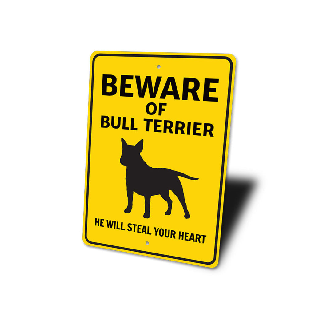 Bull Terrier Beware Sign