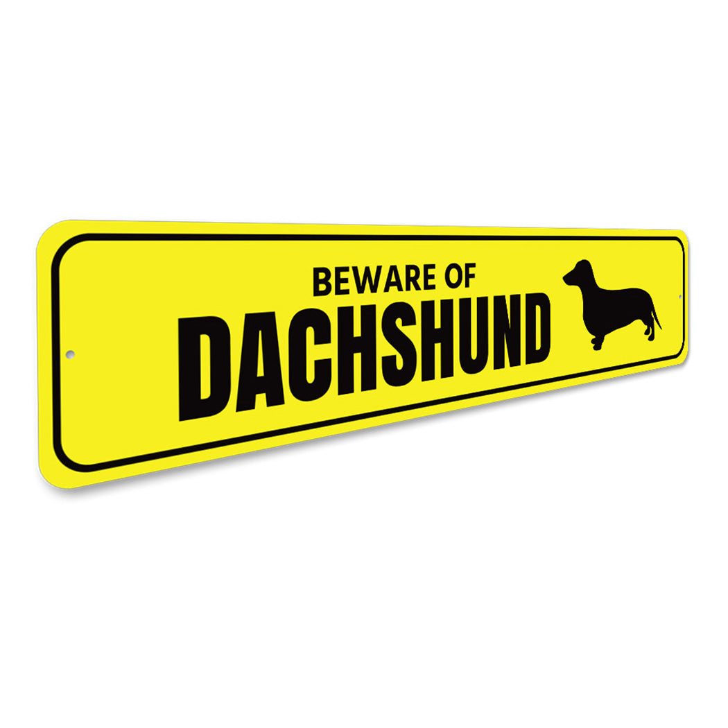 Dachshund Danger Sign