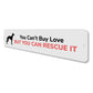 Rescue Dog Sign