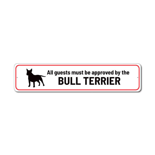 Bull Terrier Home Metal Sign
