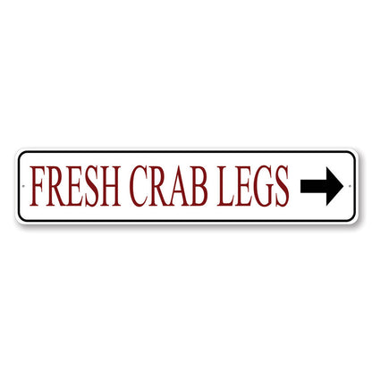 Fresh Crab Legs Sign