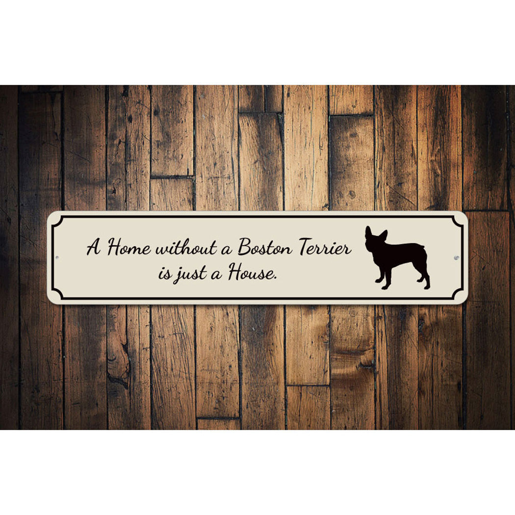 Boston Terrier House Sign