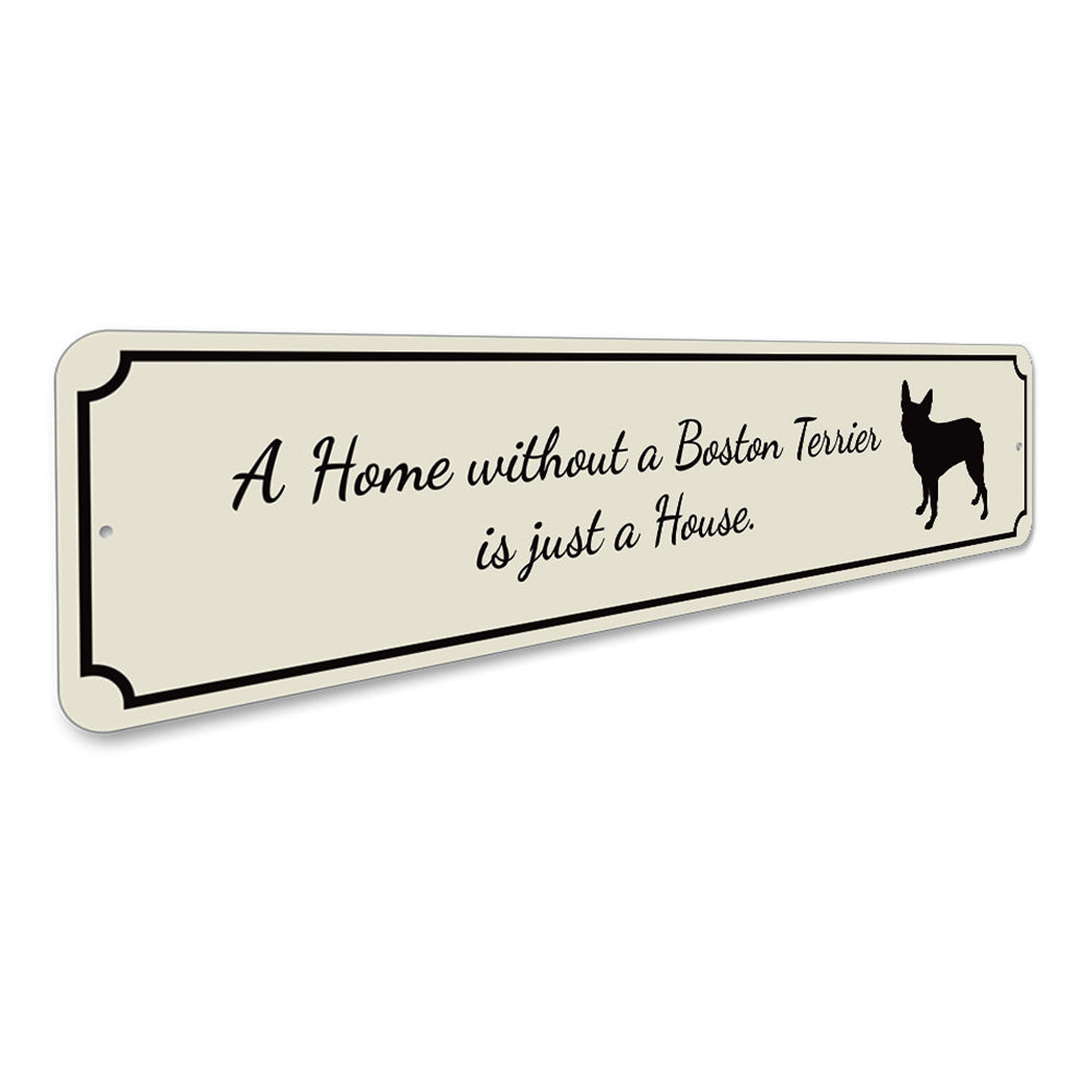 Boston Terrier House Sign