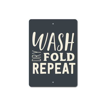 Wash Dry Fold Repeat Sign