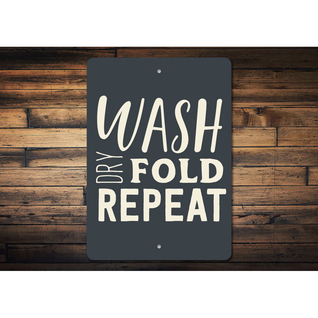 Wash Dry Fold Repeat Sign