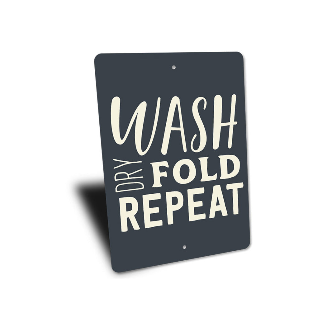 Wash Dry Fold Repeat Sign