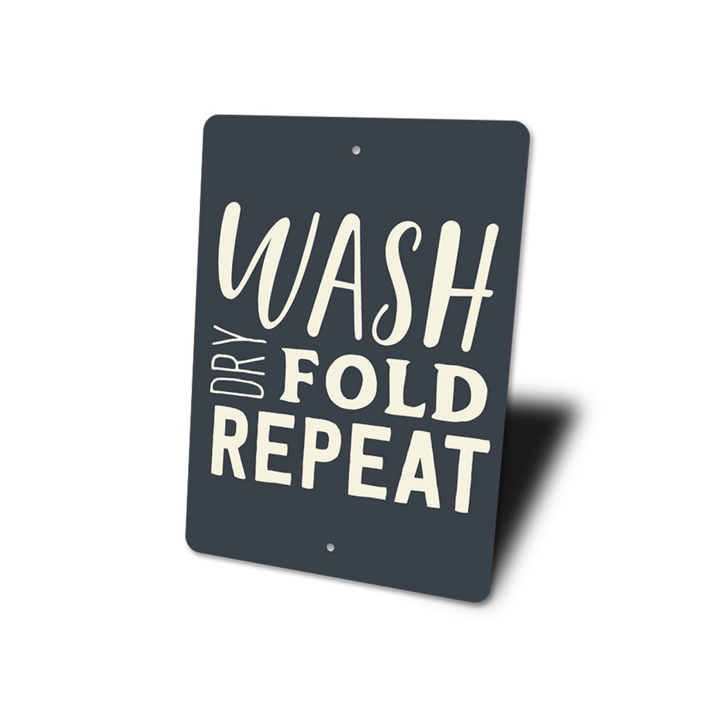 Wash Dry Fold Repeat Sign