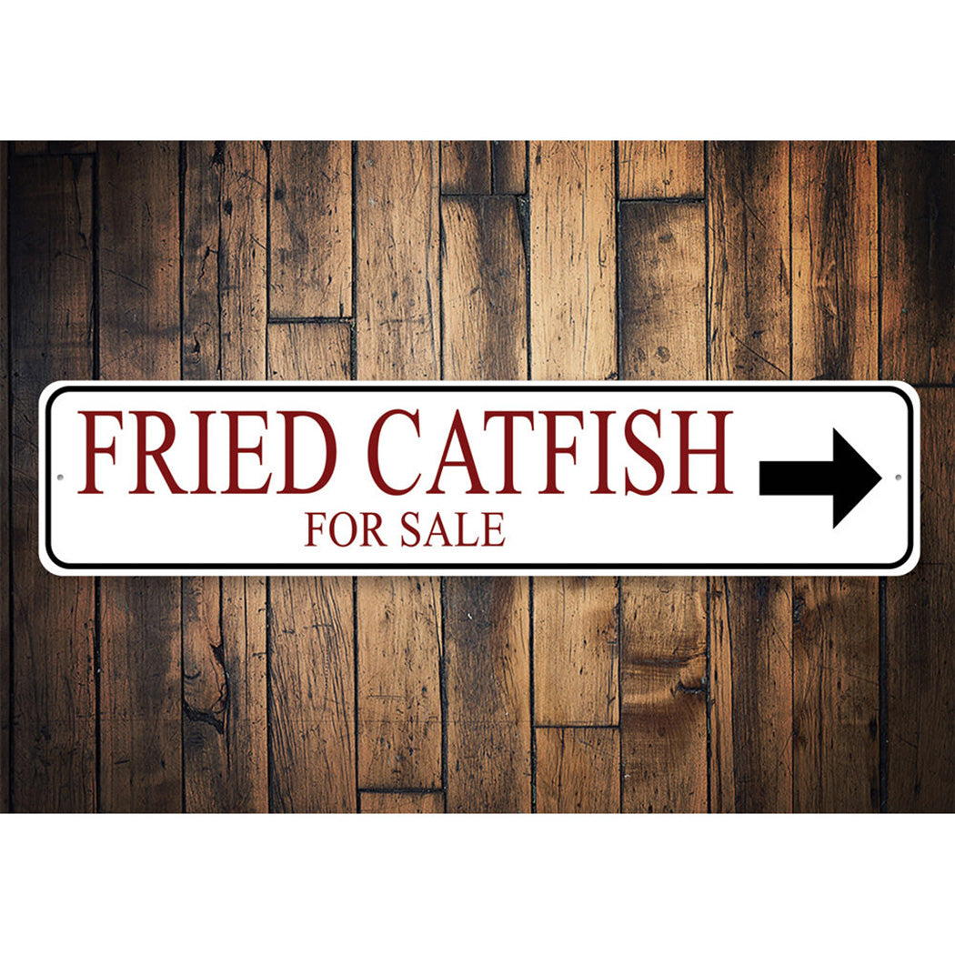 Fried Catfish For Sale Seafod Sign