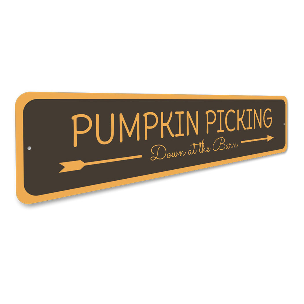 Pumpkin Picking Sign