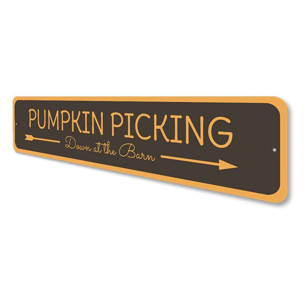 Pumpkin Picking Sign