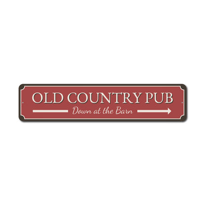 Country Pub Metal Sign