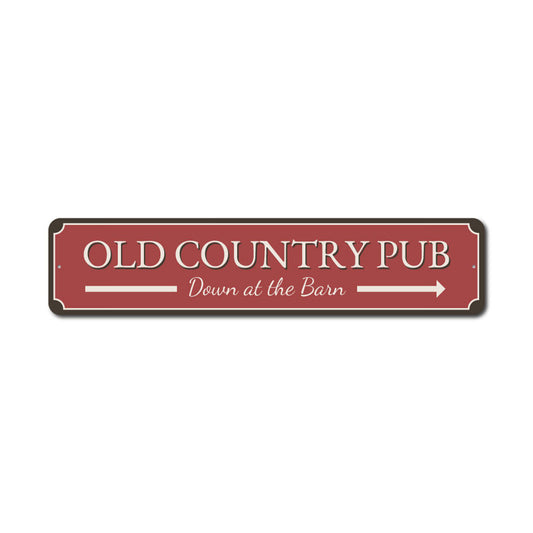 Country Pub Metal Sign