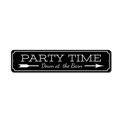 Party Time Metal Sign