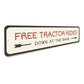 Free Tractor Rides Sign