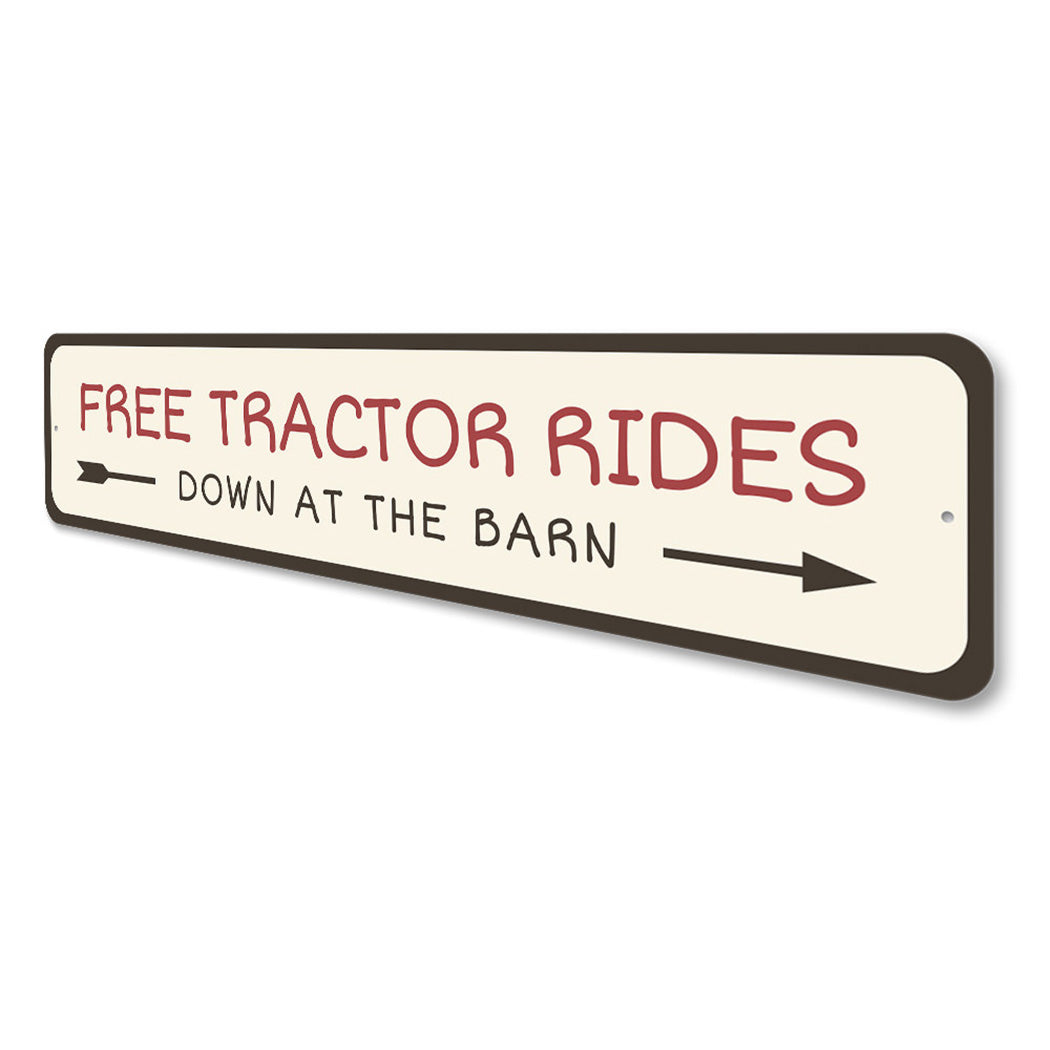 Free Face Rides Sign Free Tractor Rides Sign – Lizton Sign Shop Wholesale