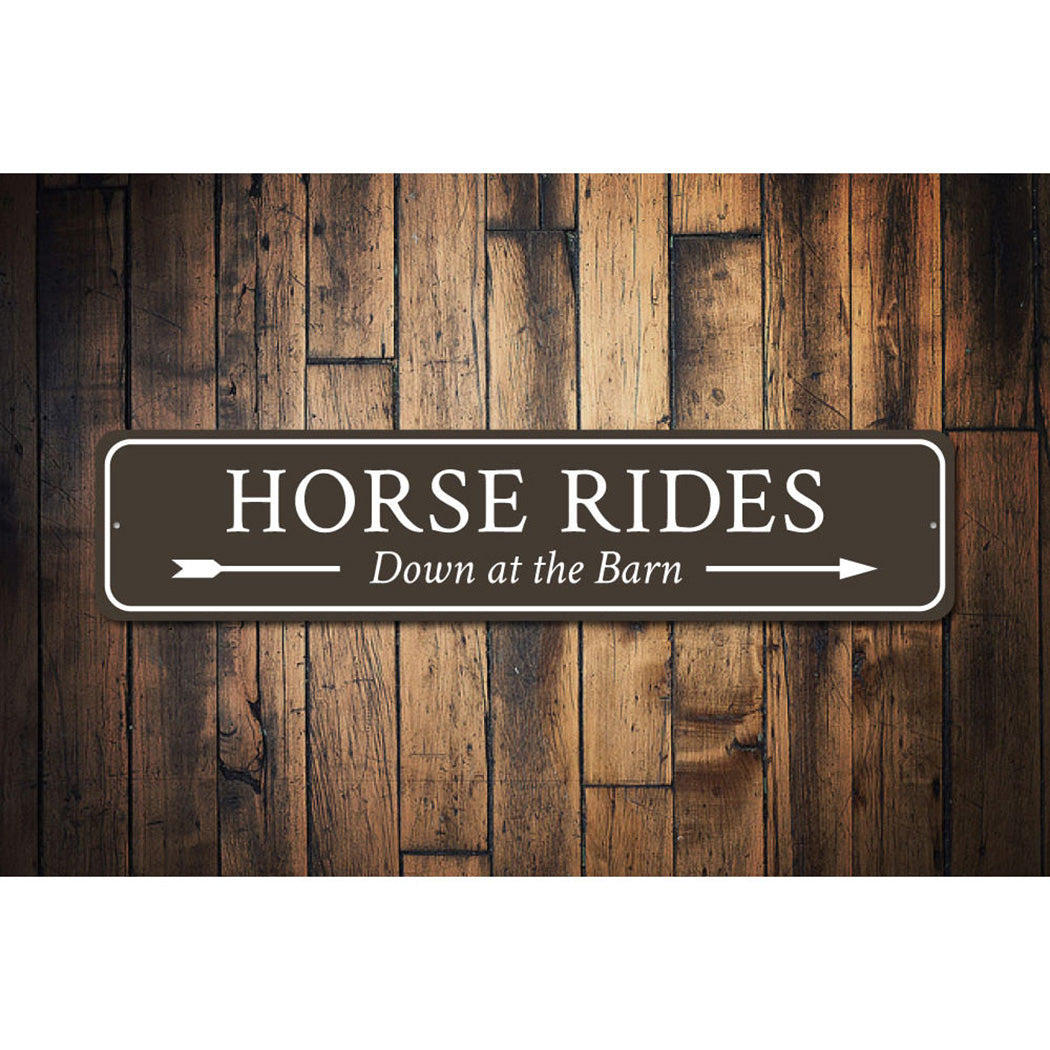 Horse Rides Sign