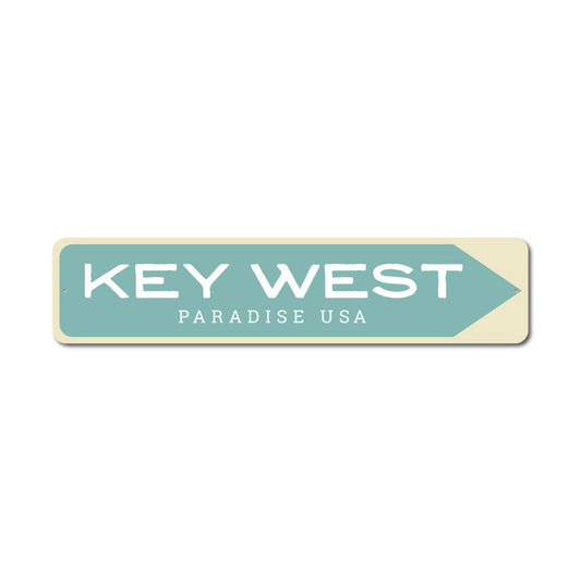 Key West Metal Sign