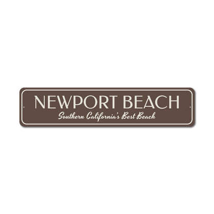 Newport Beach Metal Sign