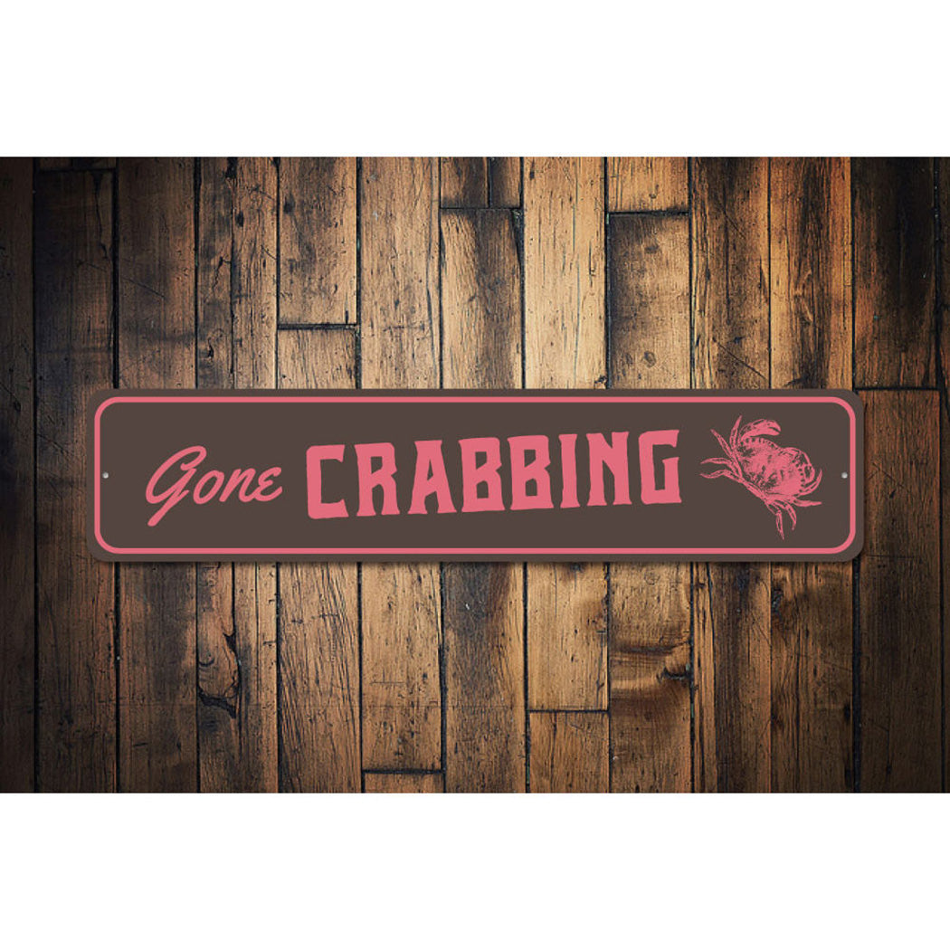 Gone Crabbing Sign