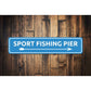 Sport Fishing Pier Sign