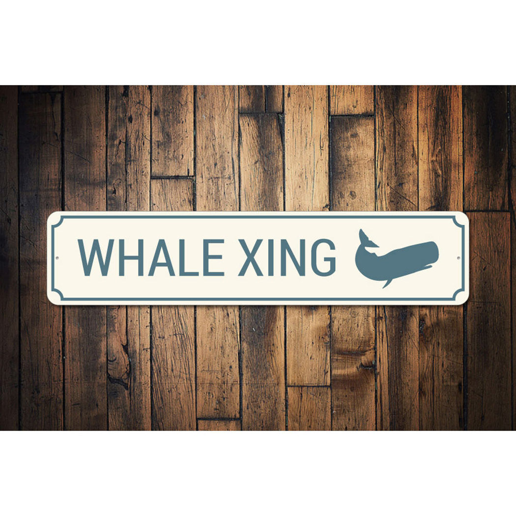 Whale Crossing Sign