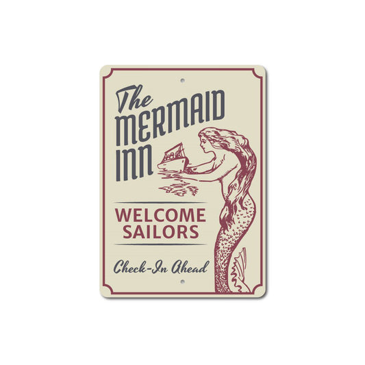 Vintage Mermaid Inn SIgn