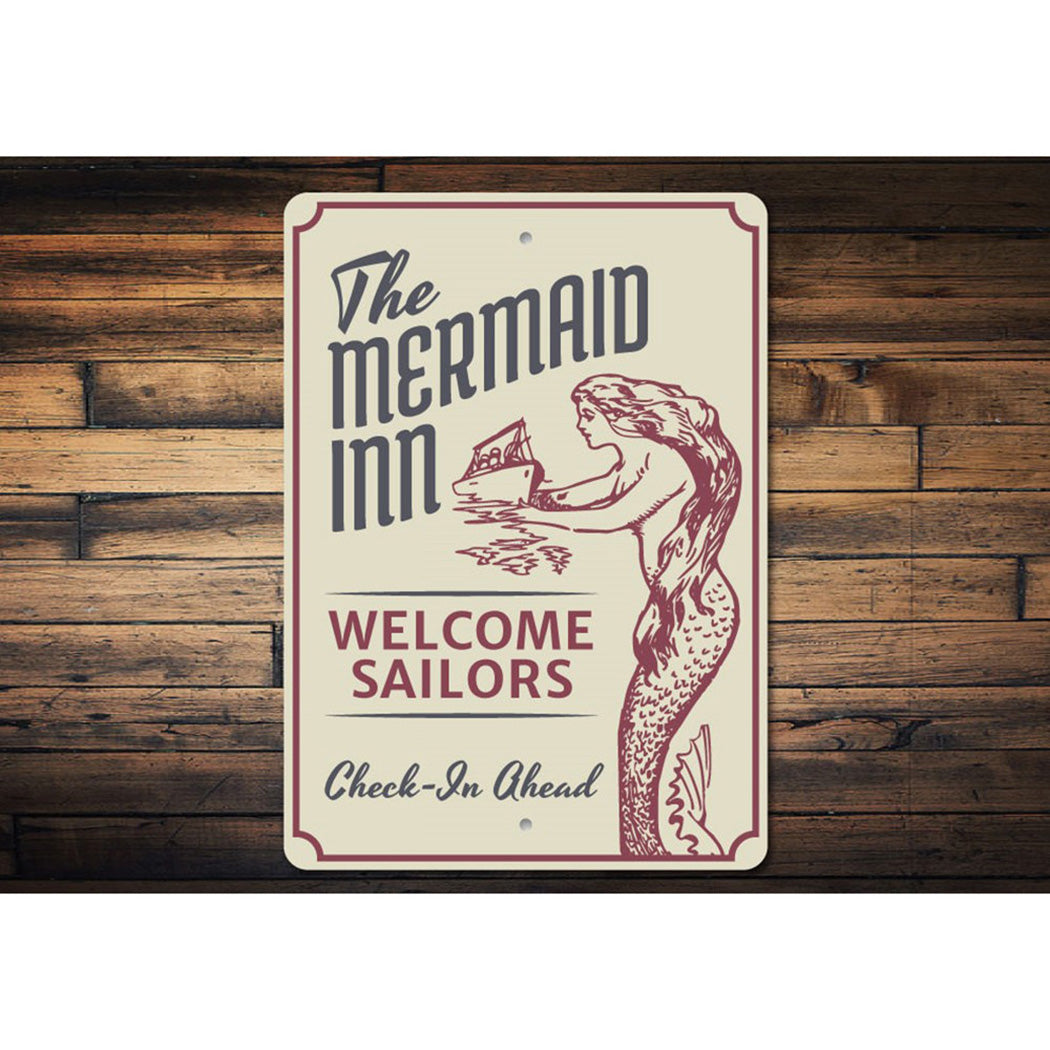 Vintage Mermaid Inn SIgn