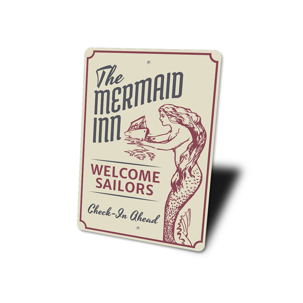 Vintage Mermaid Inn SIgn