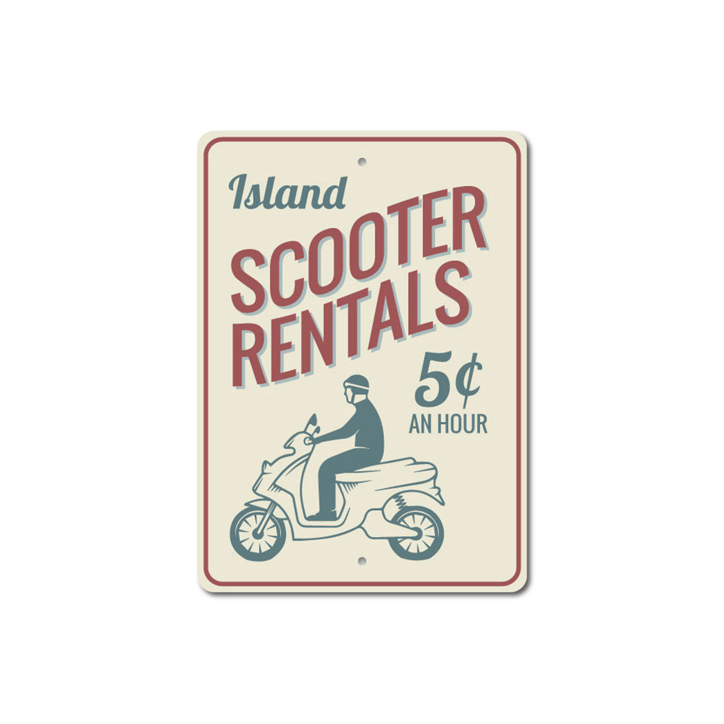 Scooter Rentals Sign