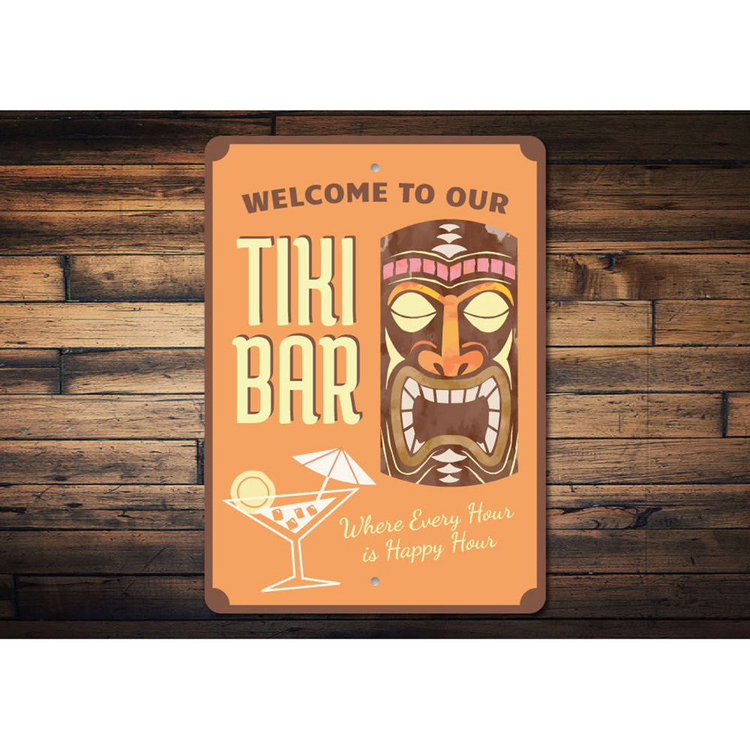 Welcome Tiki bar Sign