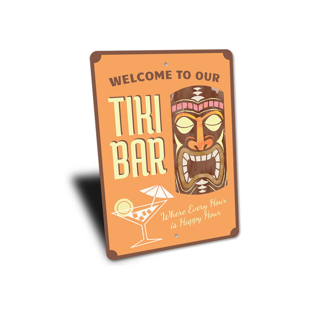 Welcome Tiki bar Sign