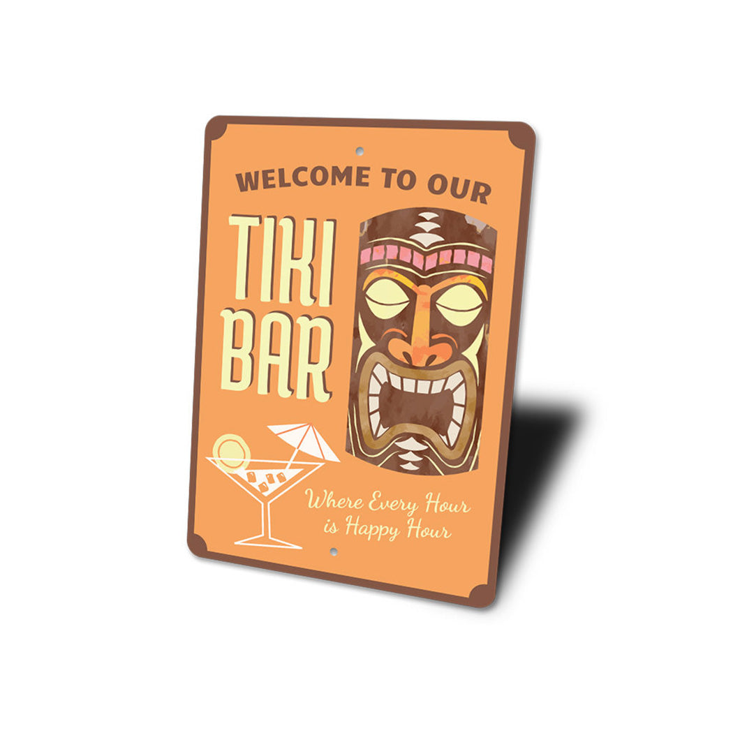 Welcome Tiki bar Sign