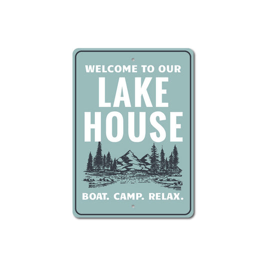 Lake Scene Sign