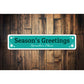Season's Greetings Sign