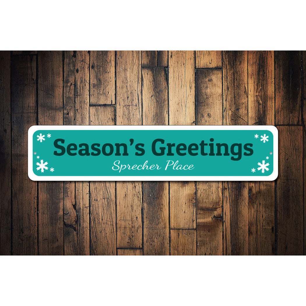 Season's Greetings Sign