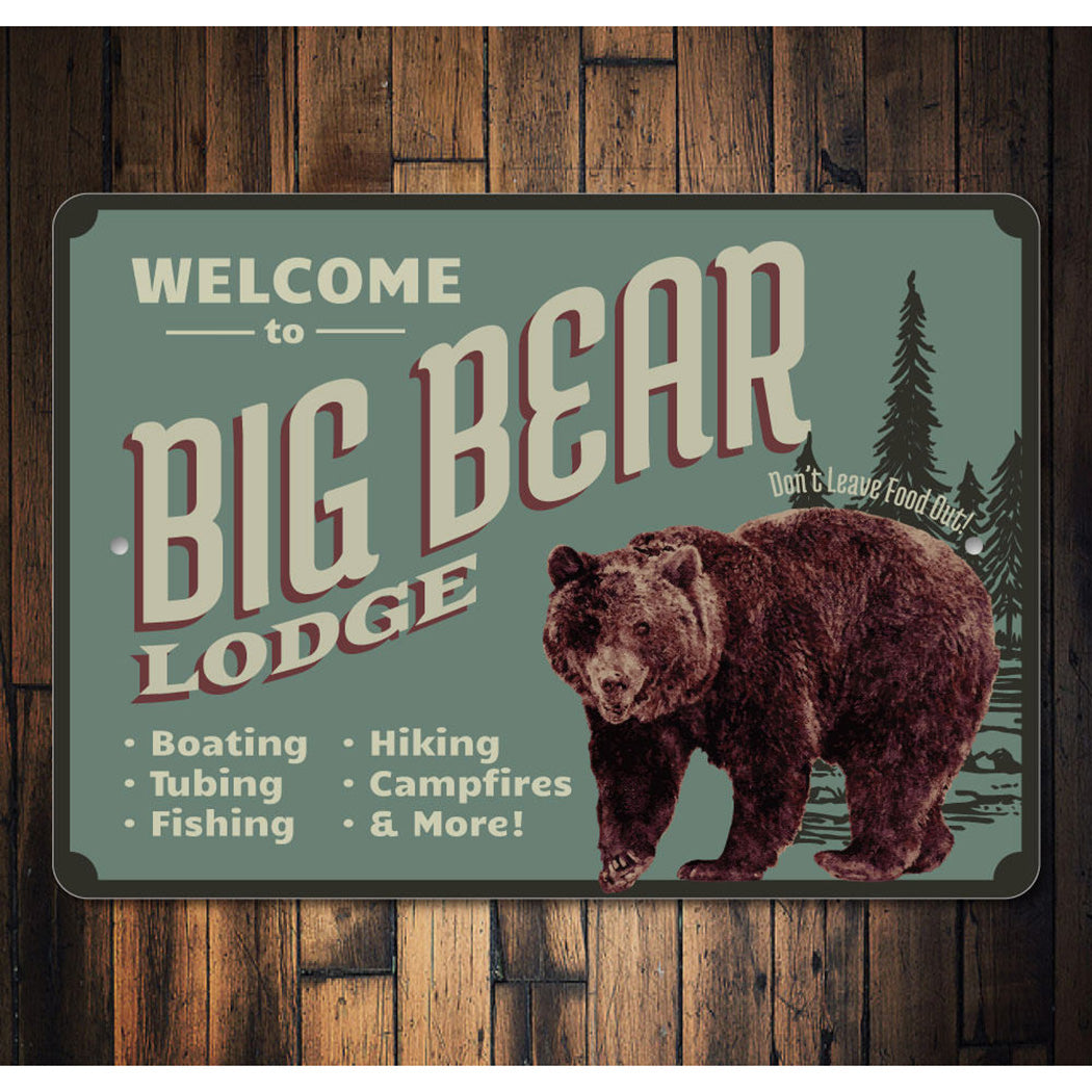 Big Bear Lodge Sign