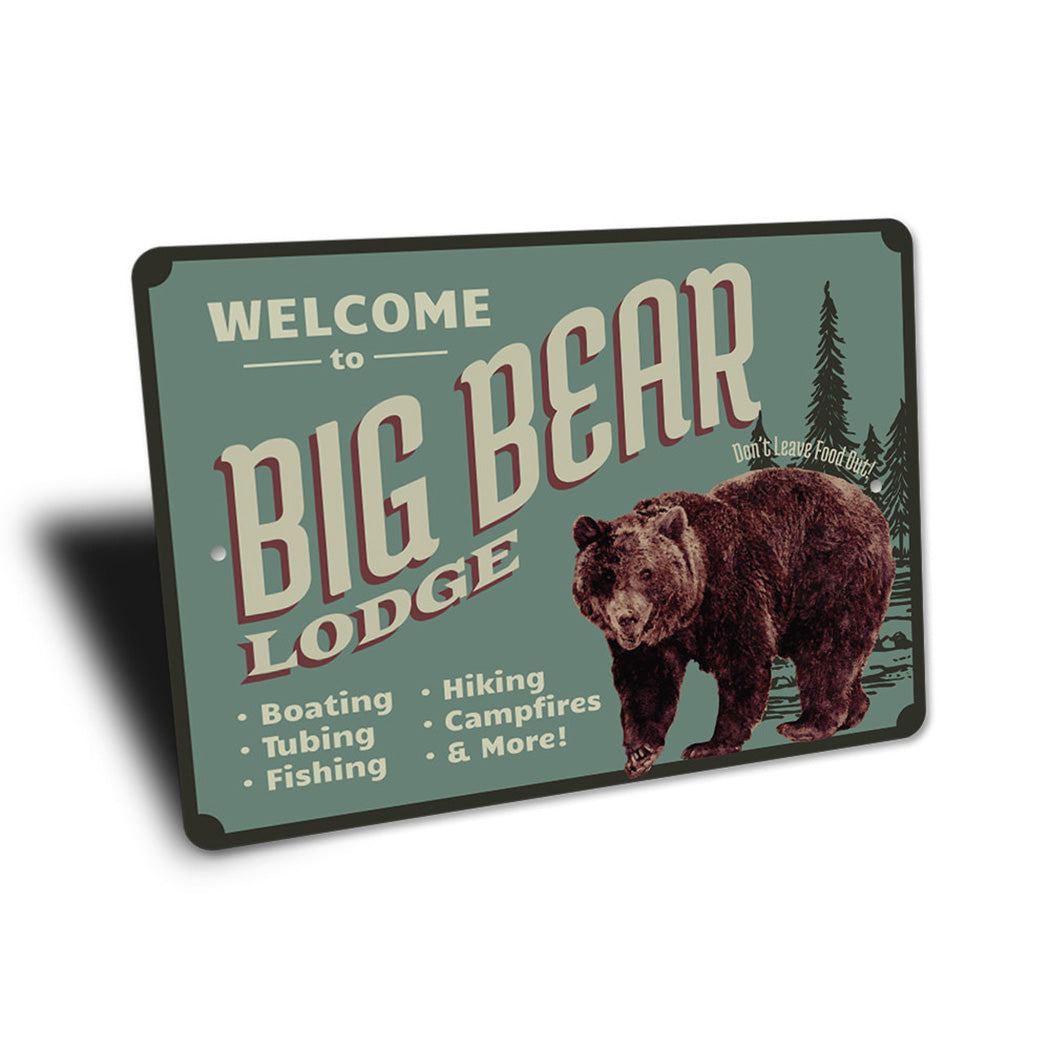 Big Bear Lodge Sign