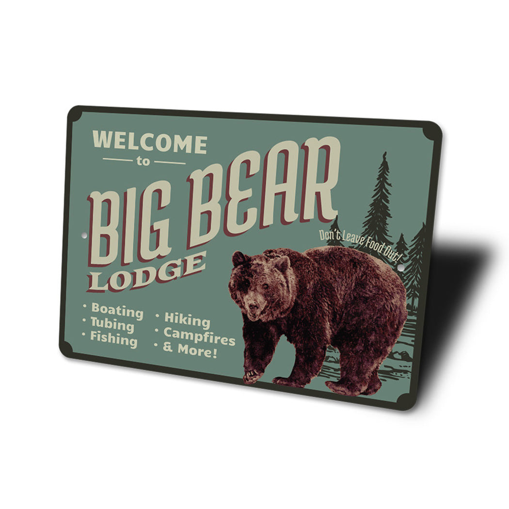 Big Bear Lodge Sign