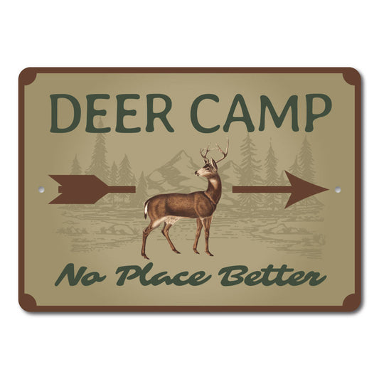 Deer Camp Arrow Sign