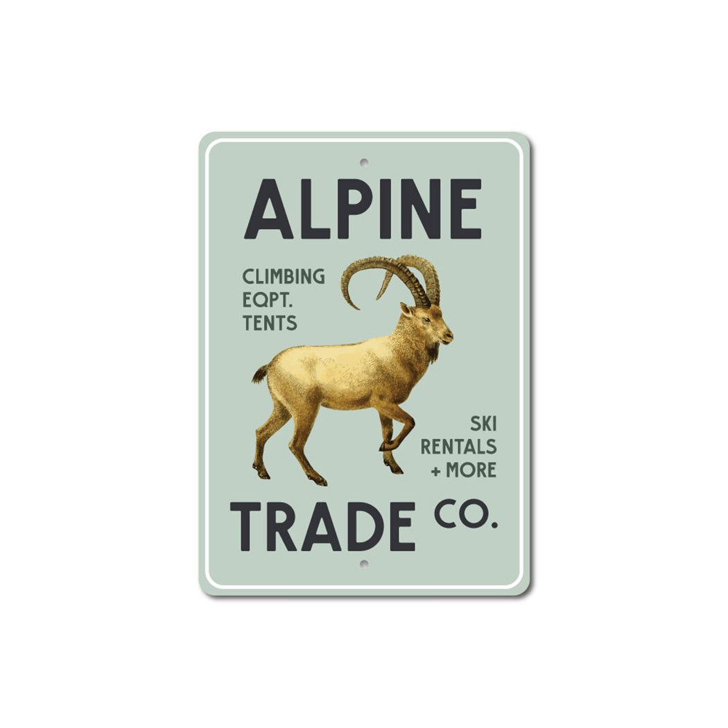 Alpine Trade Company Sign