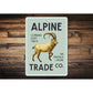 Alpine Trade Company Sign